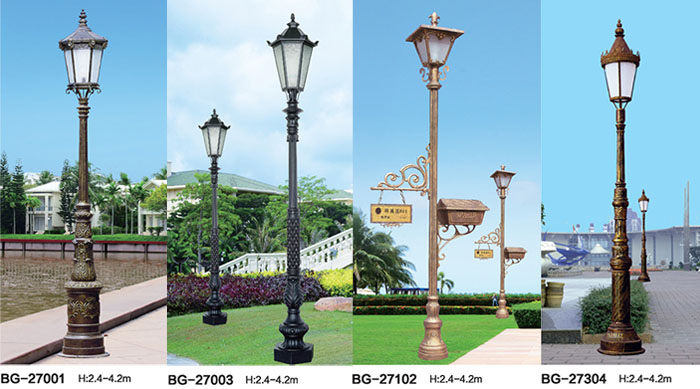 麻豆电影在线观看照明精选欧式铸铝单头LED庭院灯图片
