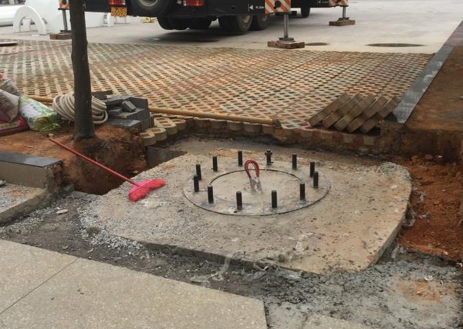 30米麻豆电影网站地基基础现场