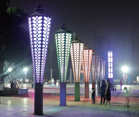 QDJGD-BG3101现代七彩镂空广场久久久永久久久人妻精品麻豆柱