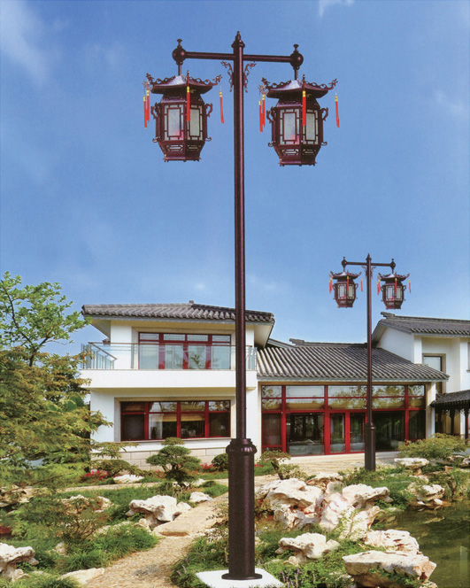 麻豆电影在线观看照明双头宫灯仿古庭院灯图片