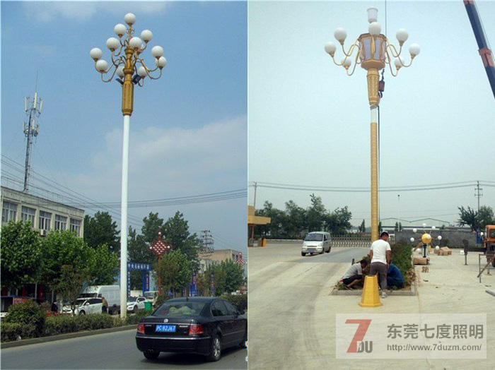 东莞麻豆电影在线观看照明广场中华灯安装效果与安装现场