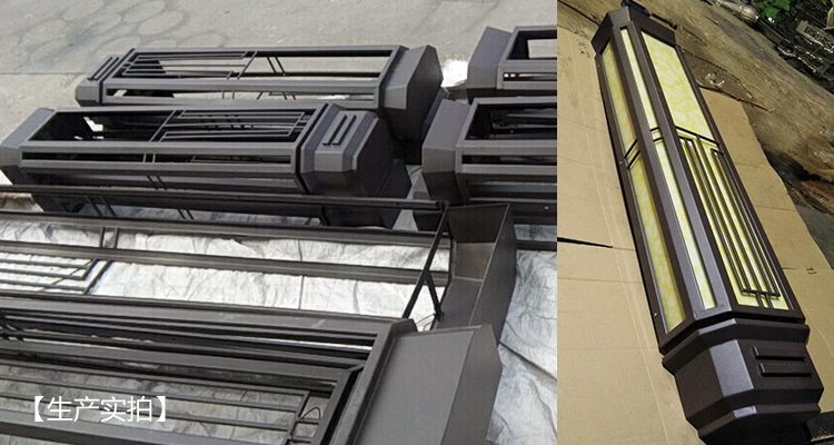 东莞麻豆电影在线观看照明(QDQBD-YS009)高端房地产样板仿云石墙壁灯生产组装图片实拍