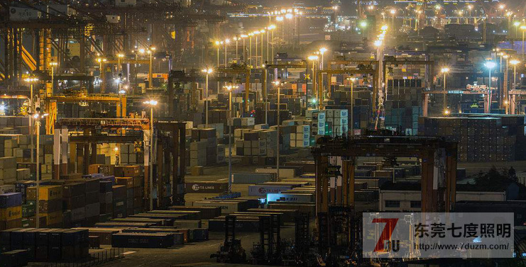 东莞麻豆电影在线观看照明货运码头麻豆电影网站安装照明效果