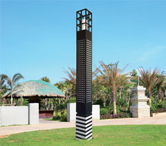 商业广场镂空方形久久久永久久久人妻精品麻豆柱