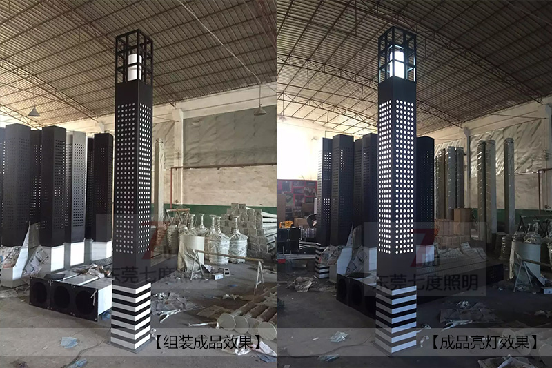 (QDJGDZ-007)商业广场镂空方形久久久永久久久人妻精品麻豆柱成品效果图片