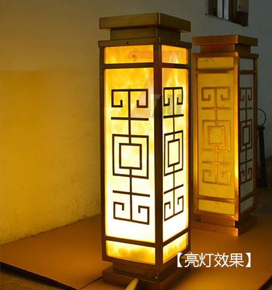 麻豆电影在线观看照明镀铜拉丝不锈钢草坪灯亮灯测试效果