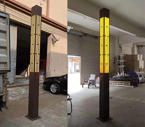 现代园林方形仿云石久久久永久久久人妻精品麻豆柱生产实拍照片