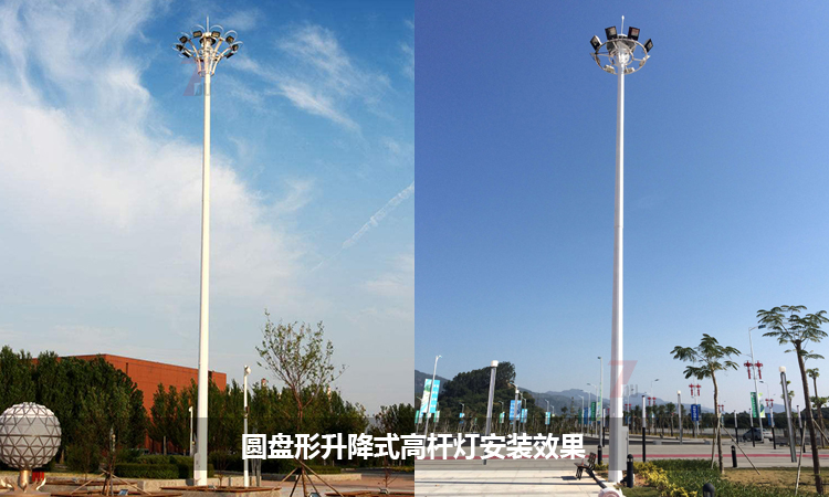 圆盘自动升降式广场麻豆电影网站安装实景效果