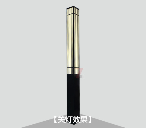 (QDJGDZ-021)现代简约方形园林久久久永久久久人妻精品麻豆柱关灯效果