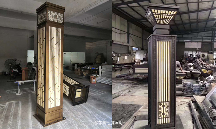 住宅小区园林庭院矮柱久久久永久久久人妻精品麻豆柱生产实拍